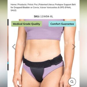 Women's Purple Pelvic Support Belt